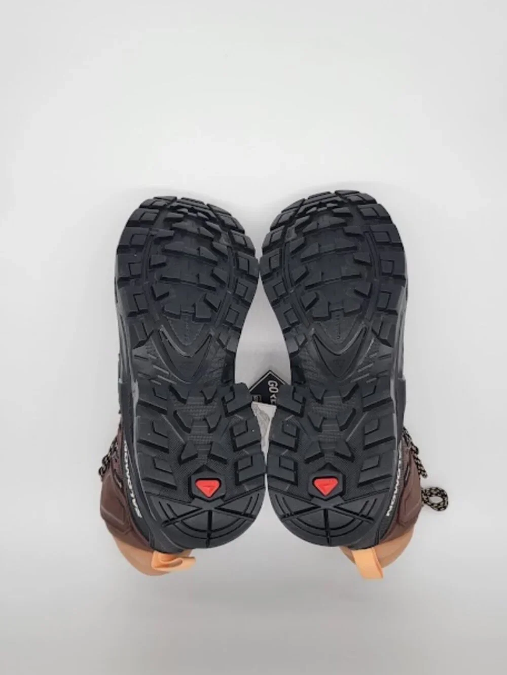 SALOMON Quest 4 GTX Women’s 8.5 Hiking Backpacking Boots Brown Black Gore-Tex
